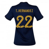 Koszulka piłkarska Francja Theo Hernandez #22 Strój Domowy dla kobiety MŚ 2022 tanio Krótki Rękaw